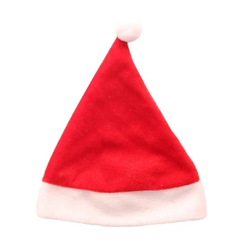1pc Mini Gladko Santa Claus Klobuk Božič Božič Praznik Apple Vrh Pokrivalo Dekor