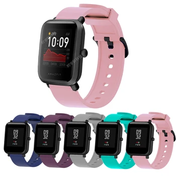 20 mm Univerzalno Nadomestno Watch Band šport Silikonski Trak za Huami Xiaomi Amazfit Bip za WeLoop hej 3s /Ticwatch2/ GTS
