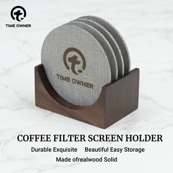 Aparat za Filter Zaslon Imetnik 58mm Očesa Zaslon Barista Kave, ki Plošček Zaslon za Espresso Stroj Imetnik Oreh za Večkratno uporabo