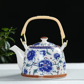 China Porcelana Čajnik z Cedilo Neto Visoka Zmogljivost 900 ML Tradicionalni Kitajski Retro Čaja, Keramični Set
