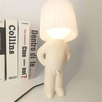 Claeted Naughty Boy Ustvarjalne Unikatne namizne Svetilke LED Gub Branje Osvetlitev Spalnice Postelji Noč Svetlobe Otrok Darilo