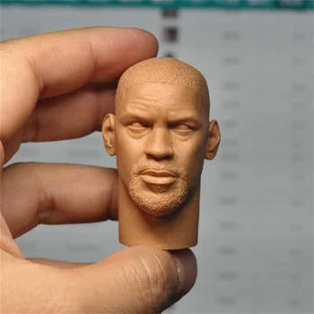 Denzel Washington Moški Glavo Carving Skulptura NAS Star Igralec Lutka UNpainted Igra Model 1/6 Obsega Ukrepe Slika Vojak Telo Igrače