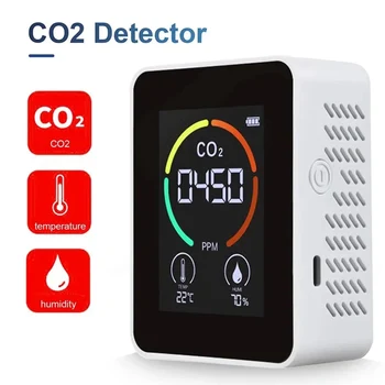 Kakovost zraka Detektor Ogljikovega Dioksida Detektor Kmetijske Proizvodnje Toplogrednih Bela Plina Spremljanje Kakovosti Zraka Tester CO2 Meter