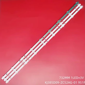 LED Osvetlitev ozadja bar strip Za ISONIC IKT-4010 KJ385D09-ZC52AG-01 9S1P 303KJ385037 KJ385D09-ZC22AG-01