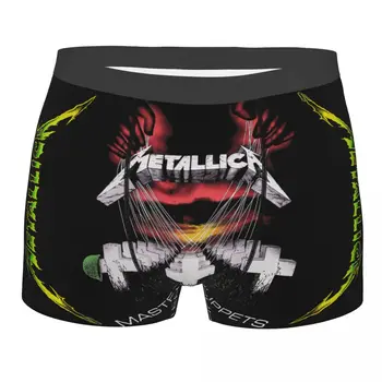 Metallicas Glasbe Moške Boxer Hlačke posebni Zelo Dihanje Perilo vrhunska 3D Tiskanja Hlače Ideja za Darilo