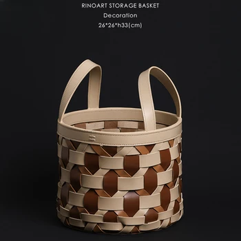 Nordijska ročno tkani barvni kontrast večnamenski kampiranje košara umazanega perila košaro za shranjevanje košarica nakupovalna torba