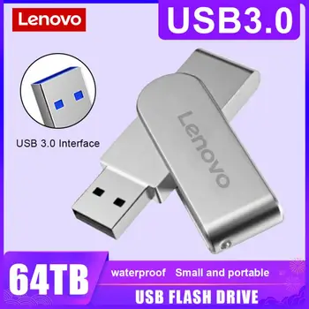 Original Lenovo 2TB USB Flash Drive 64TB USB3.0 Vmesnik Pravi Kapacitete 16TB Pen Drive Visoke Hitrosti Flash Disk 520mb/s Za Prenosni računalnik