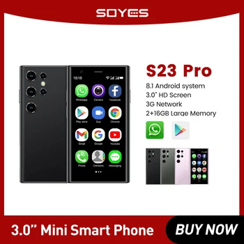 SOYES S23 Pro Pametni telefon 3G UMTS 3.0-Palčni Zaslon 2 SIM Android OS GPRS Dvojno Kamere Wi-Fi Tip-C Super Mini Pametni telefon