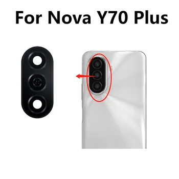 Za Huawei Nova Y70 Plus Nazaj Fotoaparat Stekla Zadnje Steklo Objektiva Kamere Pokrivajo Z Samolepilne Nalepke Zamenjava Rezervnih Delov