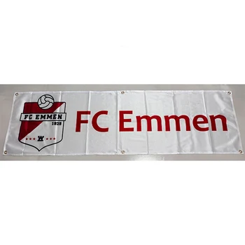130GSM 150 D Poliester Materiala FC Emmen Nogometni Klub Banner 1.5*5 m (45*150 cm) Oglaševanje Dekoracijo Zastav