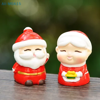 1Pc Mini Božični Okraski, Božiček Božič Figurice Pravljice Vrt Dekor Sneg Krajine Model Okraski Smolo, Miniature