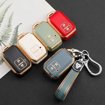 2button Daljinskega Ključa Imetnika Avto Ključ Kritje velja Za Suzuki Ertiga Swift 2017 Vagon R Japonski Monopol Tip 3C Keychain Zaščitnik