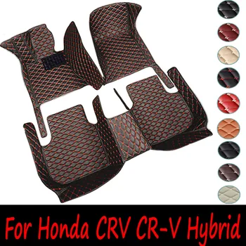 Avto predpražnike Za Honda CRV CR-V Hibridni RT5–RT6 RW1–RW8 2019 2020 2021 2022 Usnje Avto Preproge Celoten Sklop Avto Dodatki Notranjost