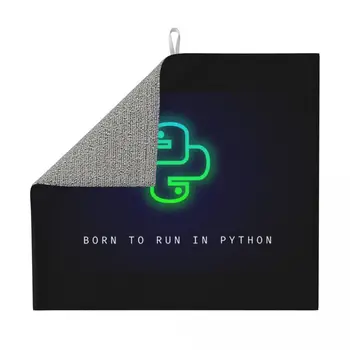 Born to Run V Python Jed Preproge za Kuhinjo Quick Dry Super Računalniški Programer Razvijalec Coder Mikrovlaken Jedi Drainer Pad