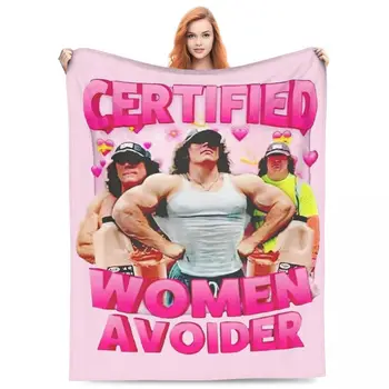 Certified Ženske Avoider Sam Sulek Odejo Flanela Tekstilne Dekor Smešno Meme Super Toplo Vrgel Odeje za Posteljo Potovanja Bedspread