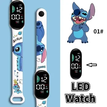 Disney Šiv otroške Ure Cartoon Anime Znakov, Svetlobna Zapestnico Watch LED Dotik Nepremočljiva Šport otroci darila watch