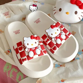 Ip Skupno Sanrio Copate Sranje Občutek Mehke Edini Sandali In Natikači Ins Japonski Srčkan Hello Kitty Poletje Priložnostne Sandali Darilo