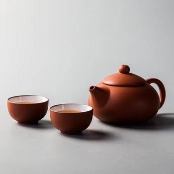 Kitajski Čaj lonec Keramični Aparat za Porcelana Čajnik Vijolično pesek Čaj grelnik vode Kitajske Kung Fu Čaj, Set