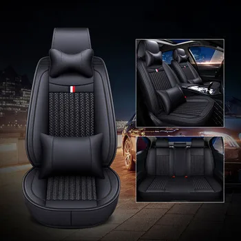 Najboljšo kakovost! Celoten sklop avtomobilskih sedežnih prevlek za Volkswagen Tiguan 2023-2018 moda udobno dihanje sedežne blazine,Brezplačna dostava