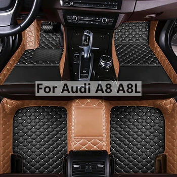 Po meri Fahion Nov Avto, predpražnike Za Audi A8 A8L Stopala Coche Auto Dodatki Ujemanje Barv