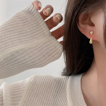 Posebna Proizvodnja Kovin Zlata, Srebrna Barva Korejski, Japonski Stil Modni Uhani Za Ženske Čare Prebodli Uho Nakit