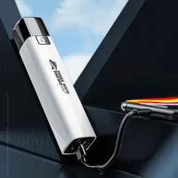 Prenosni USB Glare Polnilna Svetilka Nepremočljiva Moč Uporabiti Kot Bakla Žep Lahko Bliskovke Prostem Baklo Banck Telefon Banka