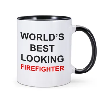 Smešno Kave Vrč Najboljših Svetovnih Videti Gasilska Novost Pokal Veliko Zadovoljstvo Ideja za Darilo gasilskimi gasilce Pokal