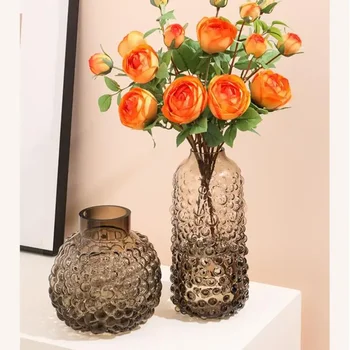 Steklena vaza ins veter velik trebuh mehurček dekoracijo dnevne sobe cvetlični aranžma hydroponic cvetje doma namizje cvet naprave