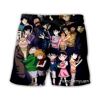 xinchenyuan Nove Moške/Ženske Anime Detective Conan 3D Tiskanih Priložnostne Hlače Modni Ulične Moških Svoboden Športne Hlače T19