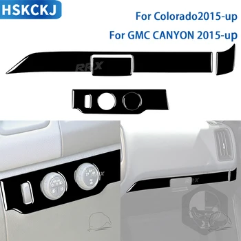 Za Chevrolet Colorado/GMC CANYON 2015-up Dodatki Avto Črni Plastični Notranjosti Škatle za Rokavice Smerniki Vklop Trim Nalepka