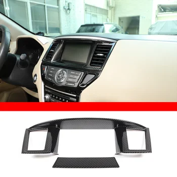 Za Nissan Pathfinder 2013-18 ABS Ogljikovega Avto Centralni Nadzor Navigacijski Okvir Pokrova Trim Nalepke Avto Dodatki