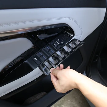 Za Range Rover Evoque L551 2019-2020 Okno Avtomobila Dvigalo, Preklapljanje Gumbi Okvir Pokrova Trim ABS Okna Dvigalu Stikalo za Zaščito Komplet LHD