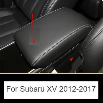 Za Subaru XV 2012 2013 2014 2015 2016 2017 Mikrovlaken Usnje Center Armrest polje Pokrivajo notranjost avtomobila