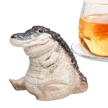 Čaj Pet Krokodil Okraski Srčkan Kitajski Zisha Čaj Pet Obrtniški Živalskih Figur Namizni Okras Namizni Dekor Dodatki